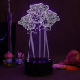 thumbnail image 1 of Valentine's Day Love Rose Flower Department 3d Small Night Lamp Creative Acrylic Led Visual Atmosphere Small Table Lamp, 1 of 1