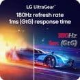 thumbnail image 4 of LG 32" UltraGear QHD 1440p AMD FreeSync Curved Gaming Monitor, 180Hz, 1ms, Black, 32G60WA-B, 4 of 11