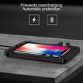 thumbnail image 3 of 1 Set C7 Wireless Phone Charger 2-in-1 Support 15W/10W/7.5W/5W Intelligent Recognition Anti-slip Fast Charging Temperature Protection USB Wireless Charger for Car, 3 of 10
