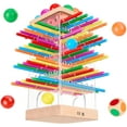 thumbnail image 7 of Vggrvlo Wooden Stick Game 42 Colorful Sticks Dice Games for Ki-ds 3-6 Years Kerplunk Fine Motor Skills Toy Gifts for Bo-ys and Gi-rls, 7 of 7