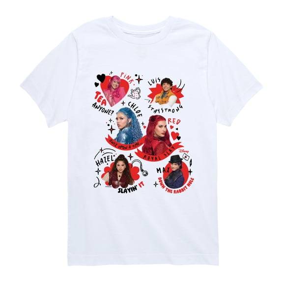 Descendants 5 - Character Collage - Youth Boys Short Sleeve Graphic T-Shirt