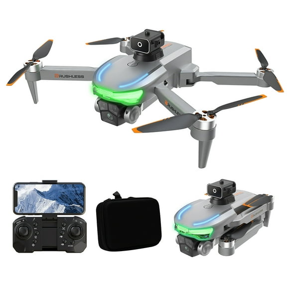 Brushless Motor Drone With HD 3 Camera 2.4G WIFI FPV RC Quadcopter With Headless Mode Follow Me Altitude Hold Obstacle Avoidance Toys Gifts For Kids Adults