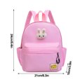 thumbnail image 3 of HengDidi Stylish Lightweight Mini Backpack for Youngsters - Cute Print Design, Durable Nylon for Campus & Outdoor Activities (Panda/Rabbit/ Theme), 3 of 4