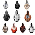 thumbnail image 2 of Star Wars Cosplay disfraz sudaderas con capucha mandaloriano Darth Vader primavera otoño chaqueta abrigo de hombre para adultos Tops fiesta de Halloween PropmandalorianoGuerra de las galaxias Deng Xun unisex, 2 of 2