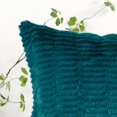 thumbnail image 6 of Home Soft Things Shaggy Wavy Faux Fur Pillow Covers, 1 piece, 20"x20", Teal, 6 of 8
