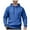 Blue, variant on Men's Fleece Pullover Hoodie Loose Fit Soft Hooded Sweatshirt With Pockets(Navy,L)