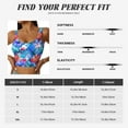 thumbnail image 6 of Vsdgher Bright Flowers Print Women Sleeveless Athletic Tank Top Built-in Bra Camisole Sports Vest for Yoga Running Fitness Exercise with Removable Pads, 6 of 8