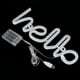thumbnail image 5 of Letreros de Neón Led, Luz de Noche de Decoración con Forma de Letra Hello con USB O Batería, Regalo Creativo para Novia, Ni?os y Familia, para Decorar Sala de Estar, Dormitorio Accesorios De Luz Octpeak NO, 5 of 7