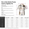 thumbnail image 5 of Pofeuu Hand Drawn Animals Print Hawaiian Shirt for Men Sleeves Casual Button Down Summer Beach Dress Shirts T-Shirts,3X-Large, 5 of 7
