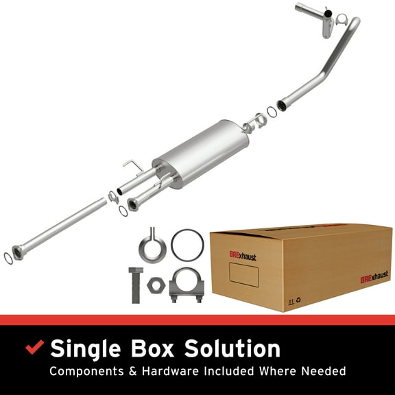 BRExhaust OE Replacement Exhaust System Kit 106-0237: Compatible with 2010-2019 Toyota Tundra 4.6L, 2009-2021 Toyota Tundra 5.7L