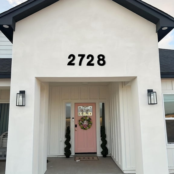 Clearance Under $3 Black Metal Modern House Number Digit for Outdoor Mailbox and Address Sign - Number 0-9