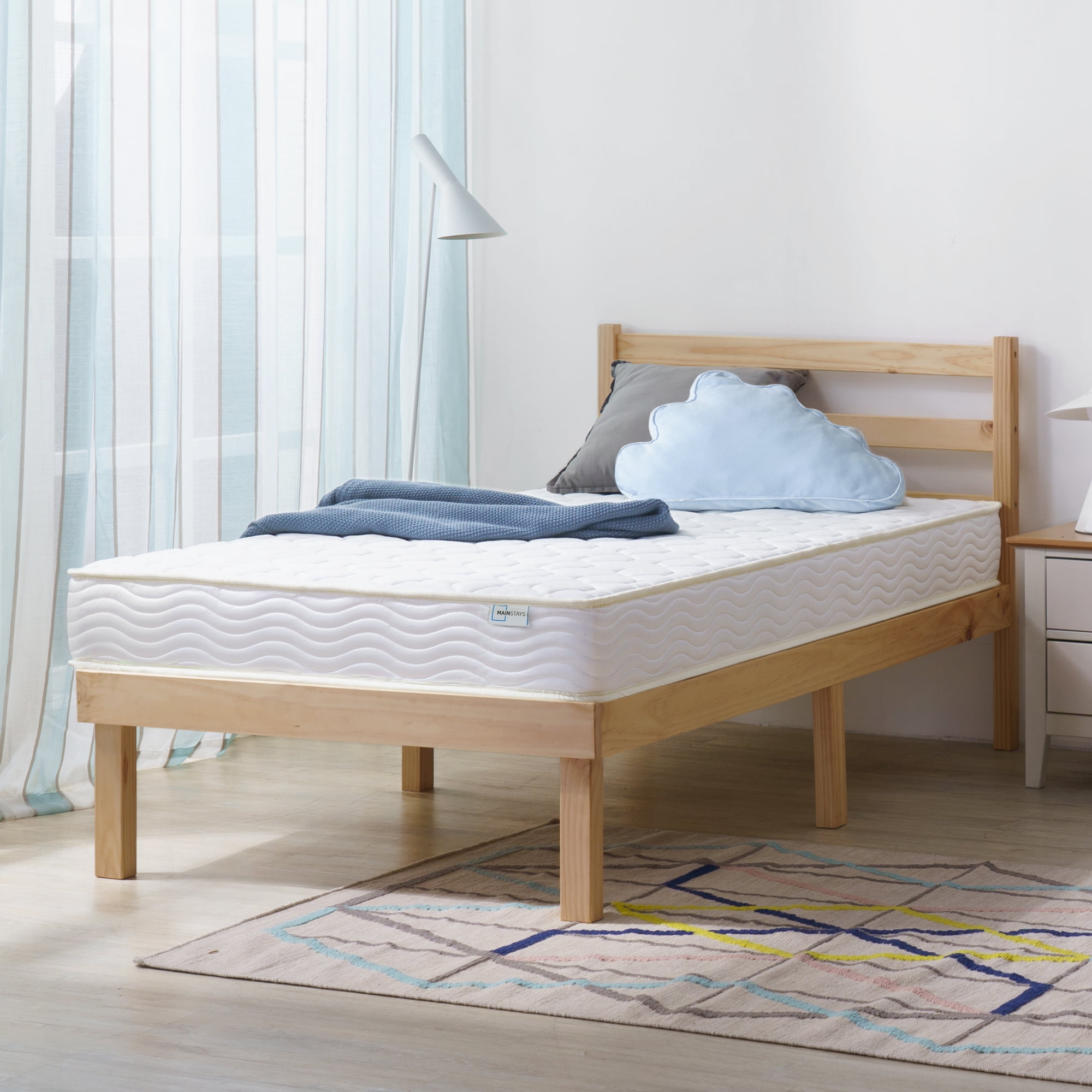 Mainstays 6 in Twin Tight Top Innerspring Mattress with Gel Foam
