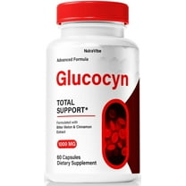 Glucocyn Capsules, Original Gluco Cyn Formula - Naturally Supports Healthy Circulation, Stable Levels and Energizes the Body, Official 140mg Review (60 Capsules)