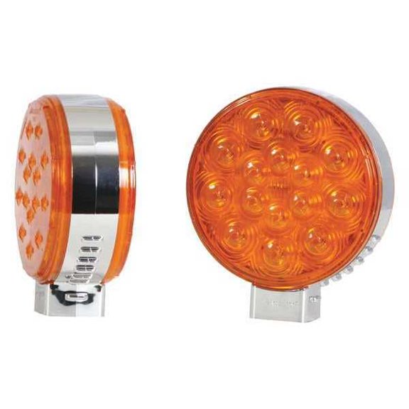 Maxxima Pedestal Light,2" D,LED,5-29/32" W,2" H M42341Y/Y