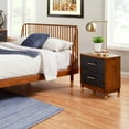 thumbnail image 2 of Dark Walnut and Black Mod Drawer Nightstand, 2 of 3