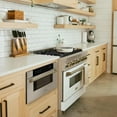 thumbnail image 6 of ZLINE Autograph Edition 30" 1.2 cu. ft. Built-in Microwave Drawer in Black Stainless Steel and Champagne Bronze Accents, 6 of 7