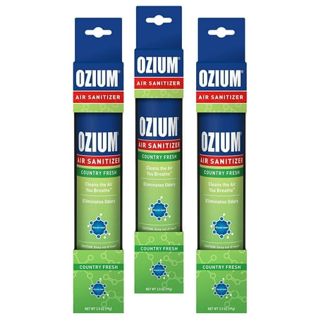 Ozium Air Sanitizer 3.5 oz. Ozium Spray, Country Fresh (3-PACK)