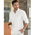 thumbnail image 2 of COOFANDY Men's Long Sleeve Dress Shirt Casual Button Down Shirts Wrinkle Free Untucked Shirt, 2 of 6