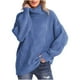 thumbnail image 2 of Suéter de cuello alto de moda para mujer, suéter de manga larga, suéter informal de cuello alto, suéter para mujer, 2 of 7