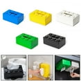 thumbnail image 4 of Leke Building block tissue box wall-mounted bathroom tissue box desktop storage box, 4 of 4