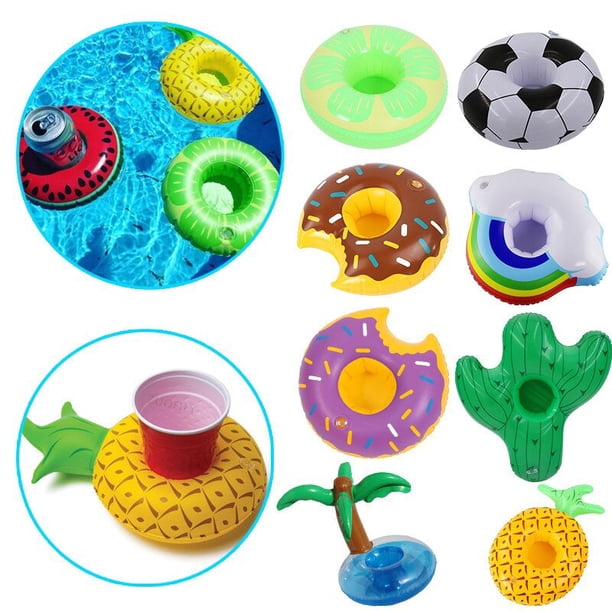 Cup Holder Pool Accessories Water Coasters Party Decoration Swimming Pool Drink Float Toy Inflatable Pool Coasters heqiyong toy