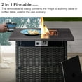 thumbnail image 6 of Gymojoy Patio Furniture Set 41" Outdoor Fire Pits 7 Pieces Outdoor Patio Furniture 50000 BTU Outdoor Propane Fire Pit Table Patio Sofa Outdoor Chairs Anti-slip Cushions Perfect for Garden, 6 of 30