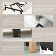 thumbnail image 4 of AECOJOY Sleeper Chair Bed 3 in 1 Sofa Bed for Adults Fold Out Sofa Convertible Reading Chair,Teddy Wihte, 4 of 7