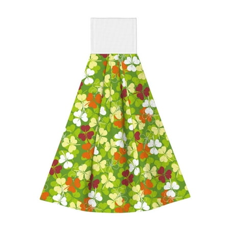 

Ocsxa St. Patrick s Day3 for Hand Towels Hand Wipes with Velcro Soft and Fast Absorbent Hanging Towels Reusable Cleaning Cloth for Kitchen/Bathroom/Laundryroom 14x18In