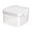 A, variant on Acrylic Food Storage Container with Lid Air Tight Ring Seal Flip Top, Plastic Kitchen Baking Canister for Flour Sugar Rice Protein Powder Pantry Organizer