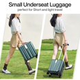 thumbnail image 5 of Hanke 14” Adult Hard Shell Lightweight Carry On Luggage, Blackish Green, 5 of 9