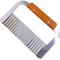 thumbnail image 1 of Cuchillo ondulado de acero inoxidable Cortador de patatas fritas Cortador ondulado de patata, Mango de madera, Cuchillo para patata, Cuchillo ondulado, Cortador de patatas fritas arrugadas ShuxiuWang 8390605211850, 1 of 1