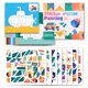 thumbnail image 1 of Juguetes de piscina, juguetes para bebés, juguetes para niños pequeños, rompecabezas de pegatinas para niños, dibujo de coche, rompecabezas de pegatinas para hacer uno mismo, juego de entrenamiento de, 1 of 3