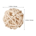 thumbnail image 2 of ELAYARD Beige Rattan Spheres Natural Wicker Decor for Holiday Celebrations 60Pcs, 2 of 6