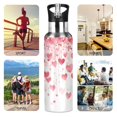 thumbnail image 4 of ALAZA Hearts Water Bottle Insulated Flask Stainless Steel Straw Lid 20 oz, 4 of 6