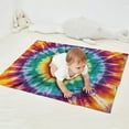 thumbnail image 2 of Rainbow Tie Dye Mandala Pattern Blanket,Comfortable Soft Flannel Throw Blanket,All Season,Warm Lightweight Blankets for Sofa Bed Couch Living Room Chair,30"x40", 2 of 4