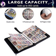 thumbnail image 3 of Trading Card Holder with Sleeve, Baseball Card Holder, Sports Card Holder for Collecting Trading Card Album, Binder, 3 of 6