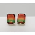 thumbnail image 5 of 3.5ct Watermelon Tourmaline Sterling Silver Earrings, 5 of 7