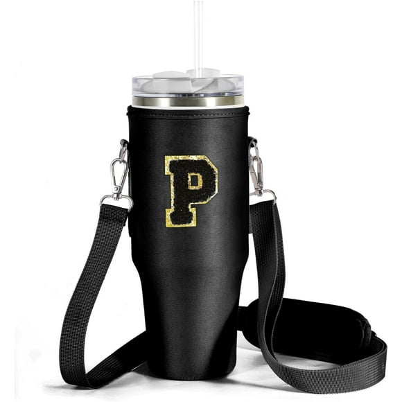 TRAHOO-Carrier Bag for Stanley 40oz- Black,Flower P