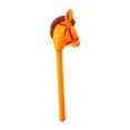 thumbnail image 1 of Horsehead Stick juguete Fewend Play Creative Portable Ligero Ligero Decoración de la fiesta de dibujos animados para niños temáticos de caballos Naranja, 1 of 8
