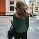 thumbnail image 4 of Moda mujer manga larga frente abierto corto cárdigan traje corto chaqueta abrigo Top Fridja  BV0+5340, 4 of 8