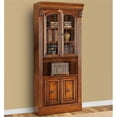 thumbnail image 3 of Bowery Hill 32" Traditional Wood Glass Door Bookcase in Brown, 3 of 3