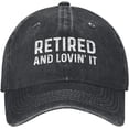 thumbnail image 1 of Retired and Lovin' It Hat for Men Baseball Cap Adjustable Hats, 1 of 8