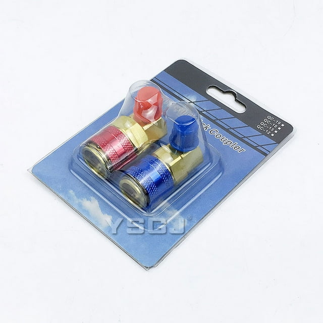 TopOne R134a Car Air Conditioner Fluoride Joint 90-degree Right Angle Adapter Copper Refrigerant Fluoride Tool