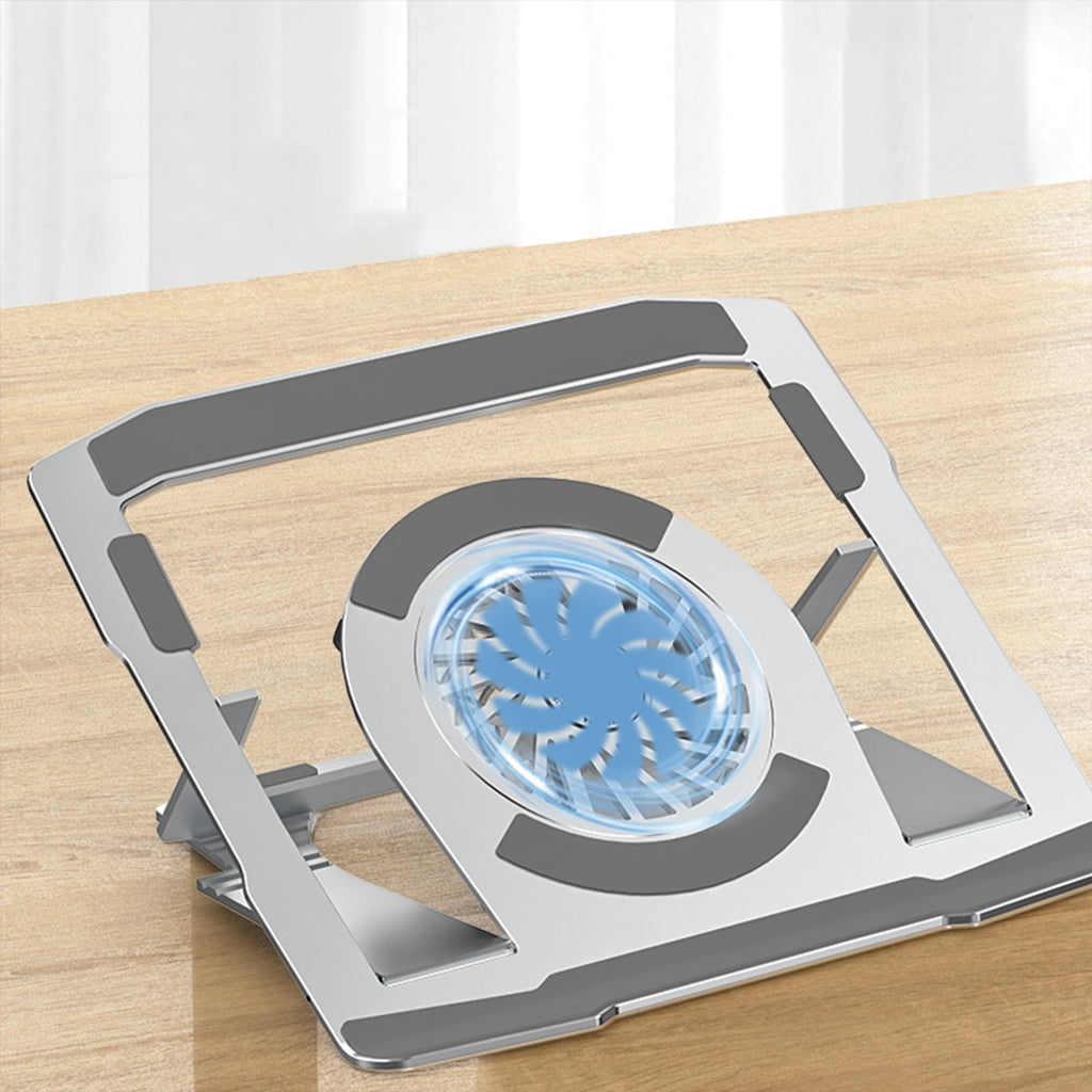 Adjustable Aluminum Laptop Stand With Cooling Fan,for 22in Laptop Portable Notebook Coolers Effective Heat Dissipation