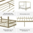 thumbnail image 5 of DHP Modern Canopy Gold Metal Bed, King, 5 of 9