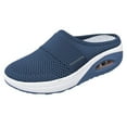 thumbnail image 3 of longantii Orthopedic Shoes for Women Arch Support Non Slip Slip on Golf Shoes Wide Width Knitted Mesh Stretch Work Shoes Comfortable 2026 Foam Shoes Navy, 3 of 4
