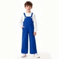 thumbnail image 3 of Childrens Jumpsuit,Casual Solid Color Pocket Mid Size Comfortable Overalls for Adults, 3 of 8