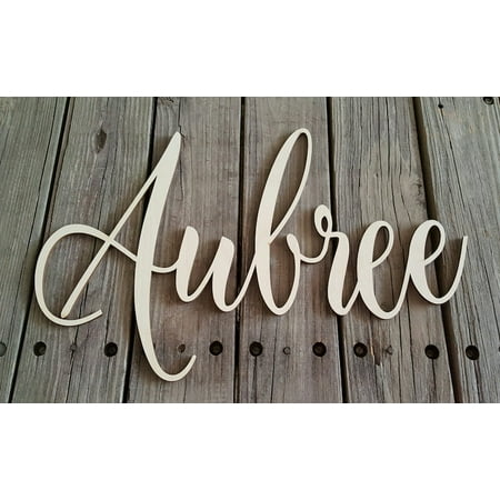 

SHIPPING!! Wooden Name - Unpainted Name Wall Hanging - Nursery Wall Hanging - Dorm Room Wall Hanging