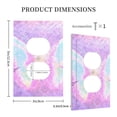 thumbnail image 3 of Haiem Purple Sparkling Butterfly Pattern Decorative Wall Plates, 1-Gang 5.0" x3.0", Unbreakable Thermoplastic Faceplate Cover for Decorator Receptacle Outlet & Switch-Style S, 3 of 6