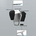 thumbnail image 3 of 1 Pair Laptop Stand Invisible Brackets Feet Support Metal Stand Holder Foldable Cooling New, 3 of 8
